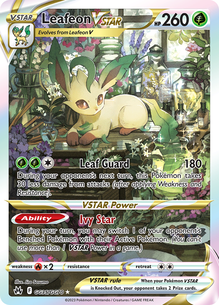 Crown Zenith Galarian Gallery Leafeon VSTAR #GG35/70